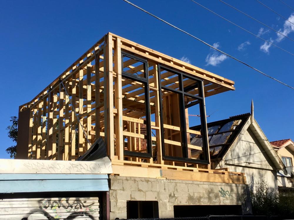 ossature en bois pour extension de maison